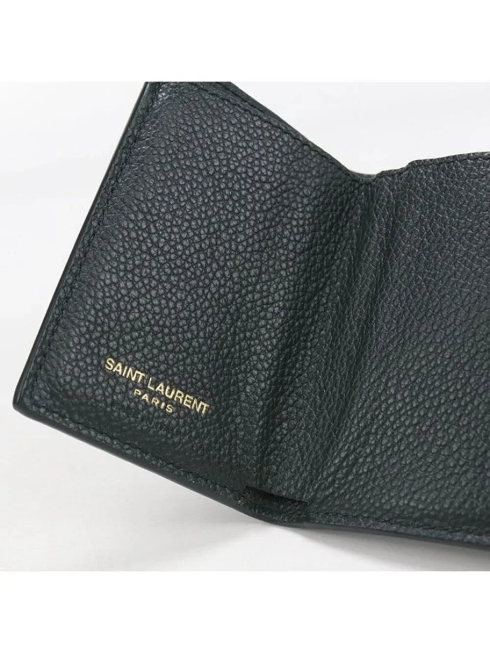 Saint Laurent Tiny Wallet Origami Trifold Leather - Picture 7 of 9